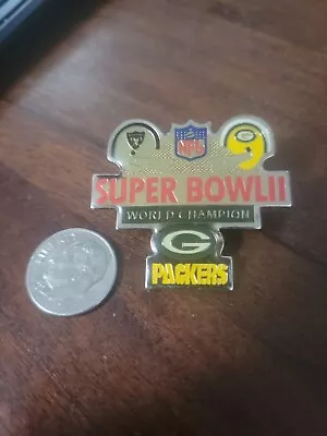 Green Bay Packers Vest Hat Pin Super Bowl II Vs Raiders SB  • $4.91