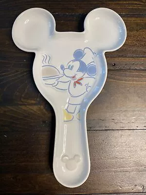 Disney Parks Chef Mickey Ceramic Spoon Rest WDW Vtg Kitchen • $28.99