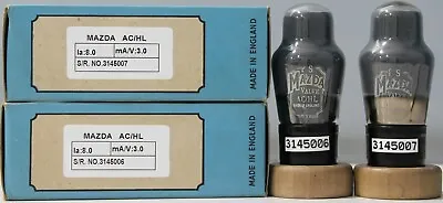 ACHL MAZDA NOS NIB Made In England Valve Tube Avo Tested Qty 1 Match Pair • $216