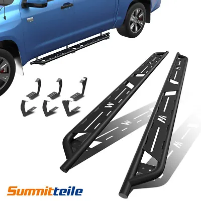 2X Running Boards Side Step Nerf Bars For 2007-2021 Toyota Tundra Double Cab • $160.79
