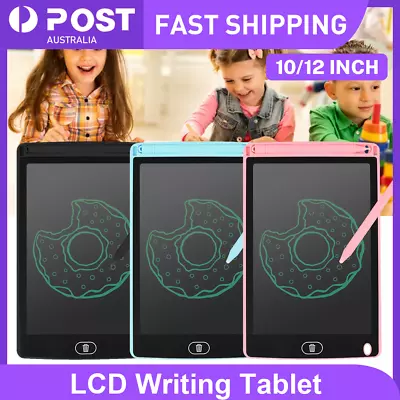 10 / 12  LCD Writing Tablet Drawing Board Colorful Handwriting Pad Kids Graffiti • $7.66