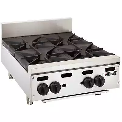 Vulcan Natural Gas 24  4 Burner Countertop Range - 120000 BTU • $2989.59