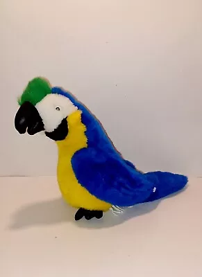 Macaw Parrot Stuffed Animal Plush Blue Yellow 9  • $8.99