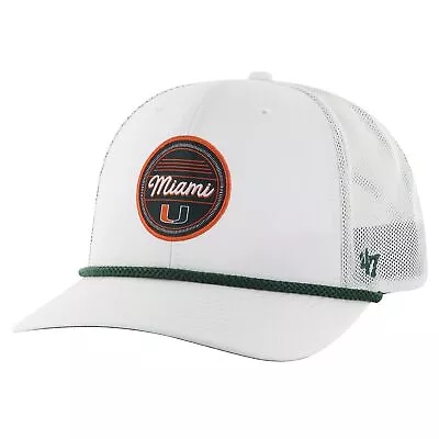 Men's '47 White Miami Hurricanes Fairway Trucker Adjustable Hat • $34.99