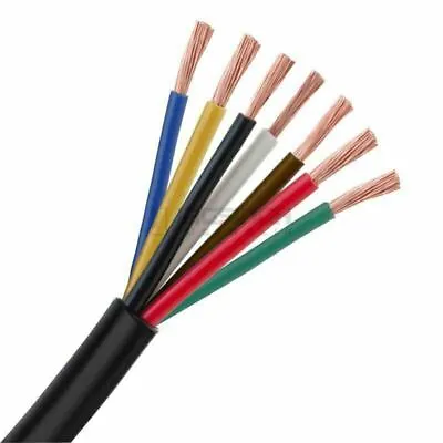 4MM 7 Core Cable Wire Wiring X 10 METRES - Suits TRAILER CARAVAN TRUCK LIGHTS  • $65.95