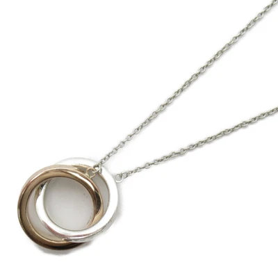 £259.82 • Buy Tiffany & Co. Interlocking Circle Ring Necklace Sterling Silver 925 Pendant
