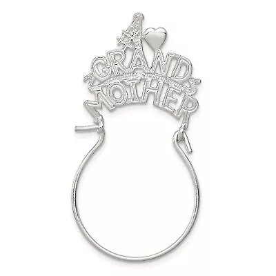 Sterling Silver #1 Grandmother Charm Holder Jewerly 44mm X 24mm • £20.64