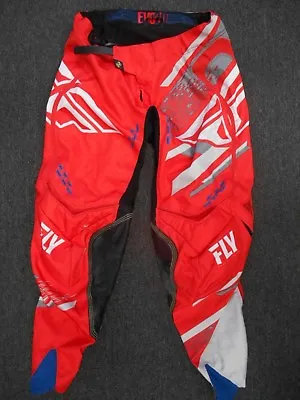 Fly Racing Evo 2.0 Pants Size 32 Motocross Offroad Bmx Mx Evolution Red Suzuki X • $65