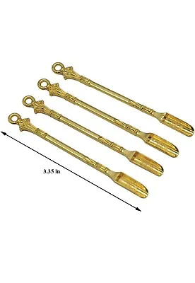 Collectible Small Spoons / 4 Mini Cucharitas Color Gold Mini Shovel 4x • $9.99