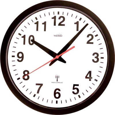 £29.06 • Buy Radio Controlled Wall Clock (Official UK & Ireland Version), Stylish Black & Whi