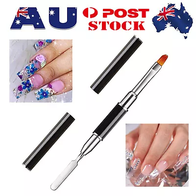 UV Poly Gel PolyGel Nail Art Pen Slice Brush Dual Ended Slice Shape Tool Polish  • $5.25