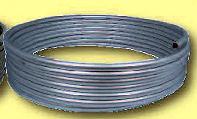 BRAKE/FUEL LINE STEEL TUBING COIL (3/8 OD X 25 FT) Roll ZINC COATED MADE IN USA • $29.95