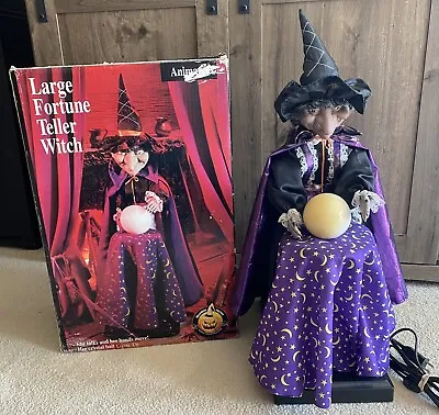 Gemmy Halloween Large Fortune Teller Witch Animated Electric Talks Hands Move26  • $99.99