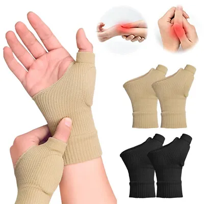 £3.99 • Buy 2 XCompression Rheumatoid Thumb Support Wrist Brace Arthritis Gloves Pain Relief