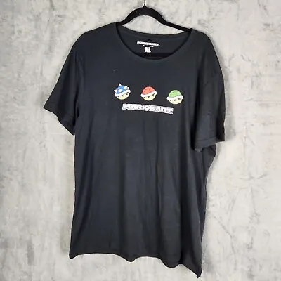 Nintendo Mario Kart Mens Shirt Size XL Black Turtle Shell Spell Out Short Sleeve • £4.22