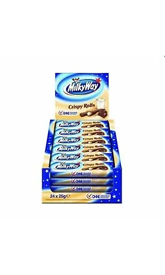 Milky Way Crispy Rolls Chocolate Bar 24x22.5g.Long Date :05/2024 Best Offer • £17.75