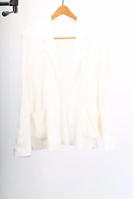 Aritzia Talula - NWOT Women's Super Soft Boyfriend White Blazer Jacket 4 / Zara • £77.14