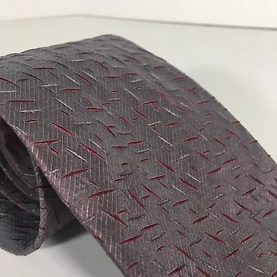 Bugatchi Uomo 100% Silk Made In Italy Necktie Tie Pink Red Confetti Speckled • $7