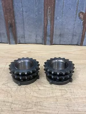 Lot Of 2  Industrial Machine Steampunk Pulley Gear Cog Robot￼￼ ￼￼ Sprocket • $18.99