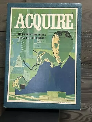 Vintage Acquire Board Game Adventure In The World Of High Finance A+ Cond • $70