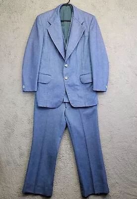 Vtg 70s Royce Casuals 3 Piece Leisure Suit Men’s 38 Pants 34X27 Rare Disco  • $99.98