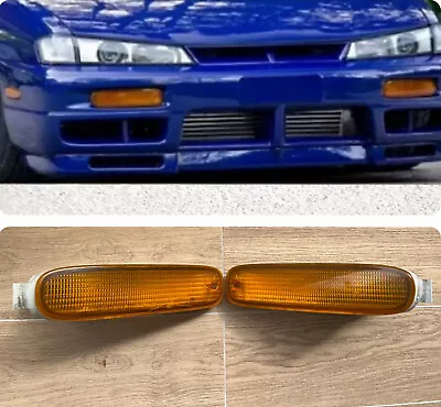 USDM 240sx S14 Amber Blinkers Indicator Turn Signal Light Set Direct Fit To S14  • $300