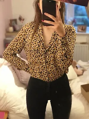 Zara Leopard Print Shirt Size Small • £4