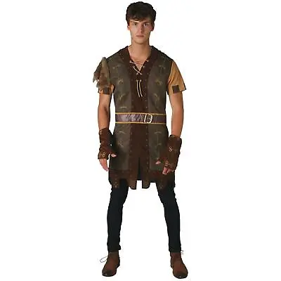 £19.90 • Buy Adult's Robin Hood Medieval Lord Outlaw Tunic Knight Fancy Dress Costume Mens