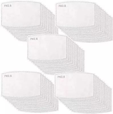 PM2.5 Filter For Washable Reusable Face Mask 5 Layer With Activated Carbon LOT • £3.50