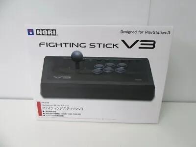 Hori Fighting Stick V3 For Playstation 3 PS3 HP3-59 Controller Japan Tested • £79.68