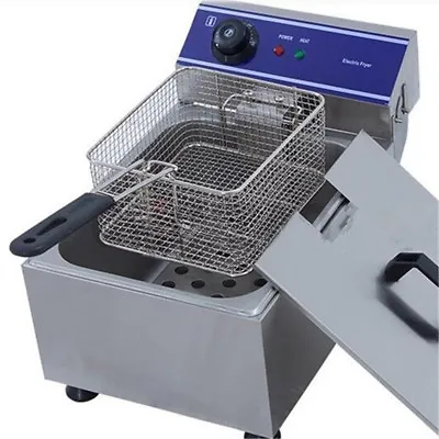£75 • Buy 10L Electrical Deep Fryer Commercial Basket Stainless Steel Tank Fat Chip 6L Oil