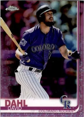 2019 Topps Chrome Pink Refractors #91 David Dahl • $1.69