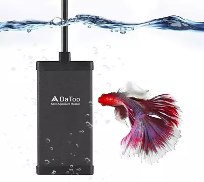 Small Aquarium Heater Mini Betta Flat Fish Tank Heater For 1 Gallon 10 Watt • $18.37