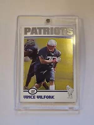 2004 Vince Wilfork Topps Chrome Rookie #182 New England Patriots  • $14.99