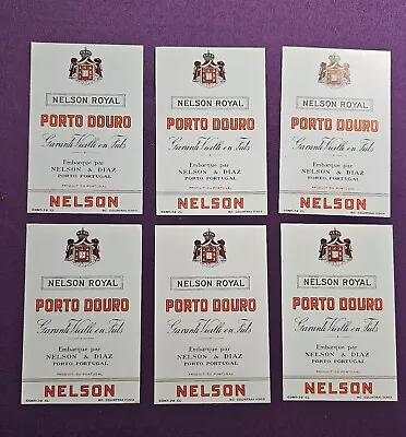 Lot Of (6) Portugal Vintage Wine Labels Nelson Royal Porto Douro • $16.10