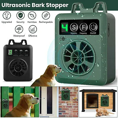 Pet Ultrasonic Anti-Barking Device Dog Bark Stop Outdoor Control Repeller Tool • £18.99