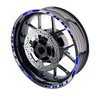 For Kawasaki Z900RS 18-21 20 19 Reflective Rim Sticker Tape 17  SH02 BLUE • £31.29