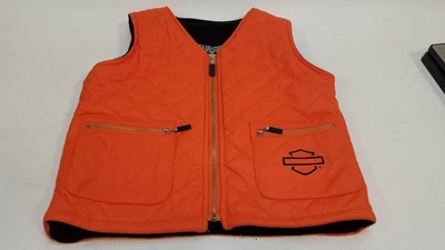 $5.49 • Buy Harley Davidson Blaze Orange Vest For Youth