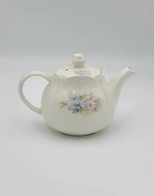 Vintage Sadler England Teapot Pastel Flower Design 16cm • $44