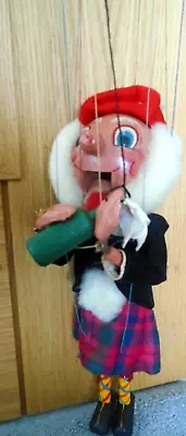 Vintage Pelham Puppet Sandy MacBoozle Wooden Marionette • £20