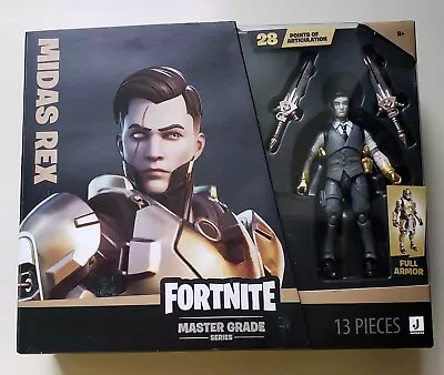 BRAND NEW - Fortnite Series 1 Master Grade MIDAS REX (#196) 4  Figure • $12.99