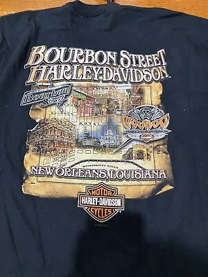 NWT Harley Davidson Customs New Orleans Bourbon St T-shirt Sz 2XL • $24.99