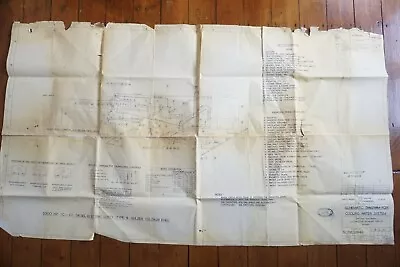 1964 Cooling Water System Schematic Railway Diagram Drawing Plan • £24.99