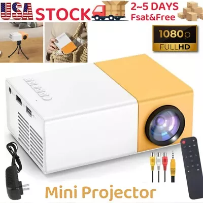 Mini Portable Projector 1080P LED Pico Video Projector For Home Theater Movie US • $23.99