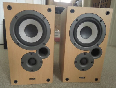 £34.95 • Buy Mission/Denon SC-M10K/9MAT18533 2 Way Reflex 20-50W/Ch Bookshelf Speakers 6 Ohms
