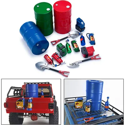 Fire Extinguisher Nitrogen Bottle Fuel Tank And Oil Drum Set For RC Crawler • $12.29