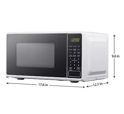 Compact Countertop Microwave Oven 0.7 Cu Ft Kitchen W/ LED Display 700W White • $57.75