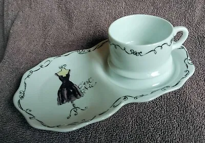 £9.95 • Buy Rosanna French Design Coffee Cup And Cake/Sandwich  Saucer - C'est Chic