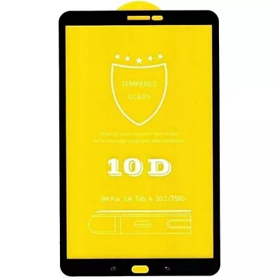 For Samsung Galaxy Tab A6 2016 10.1  10D Tempered Glass Screen Protector T580 • £3.35