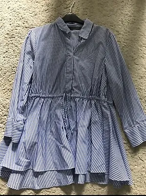 Zara Blue/white Striped Shirt • £15